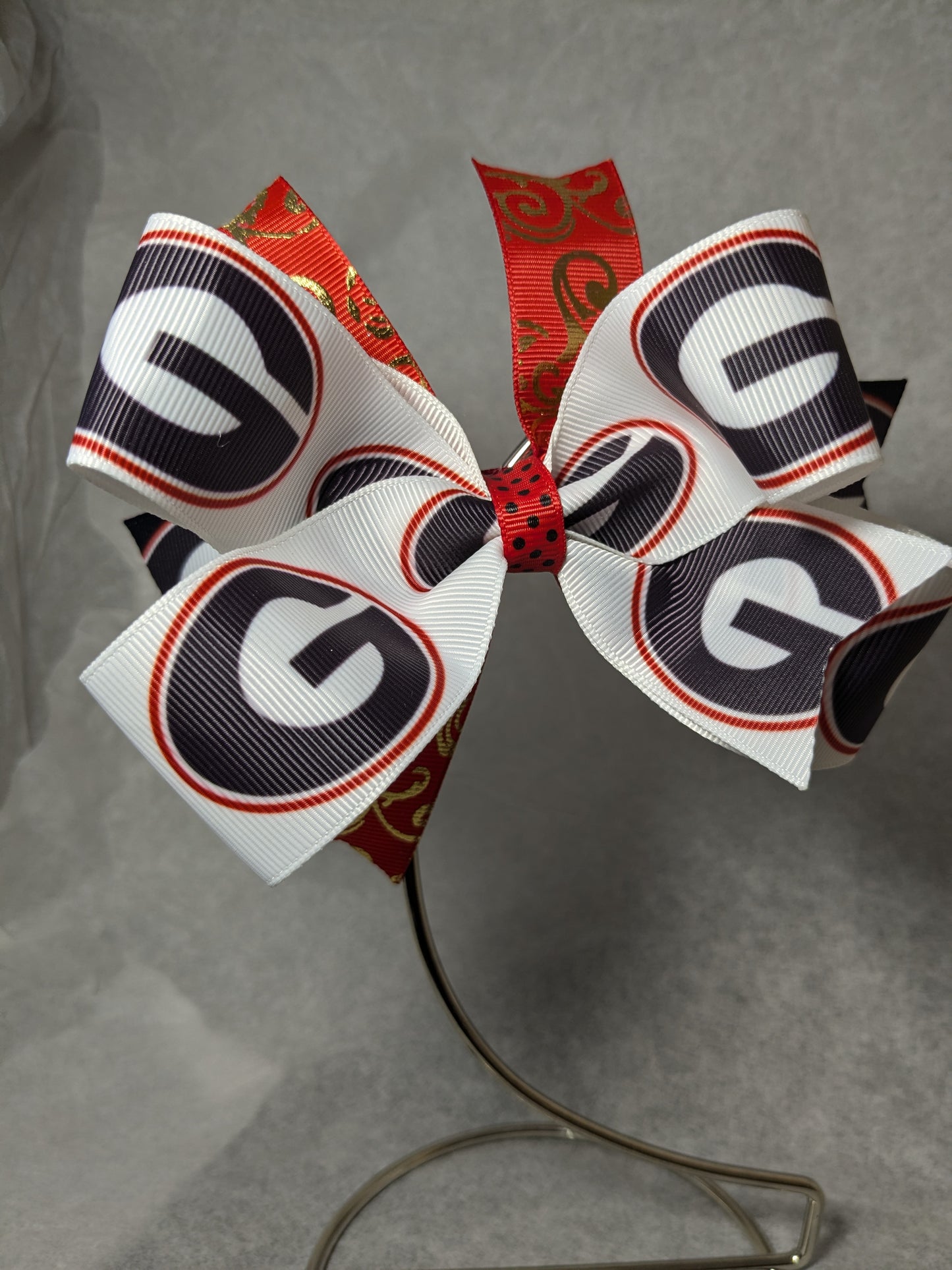 UGA University of Georgia Handmade Hairbow Boutique Bow Ga Girl Bulldogs Ponytail Streamer