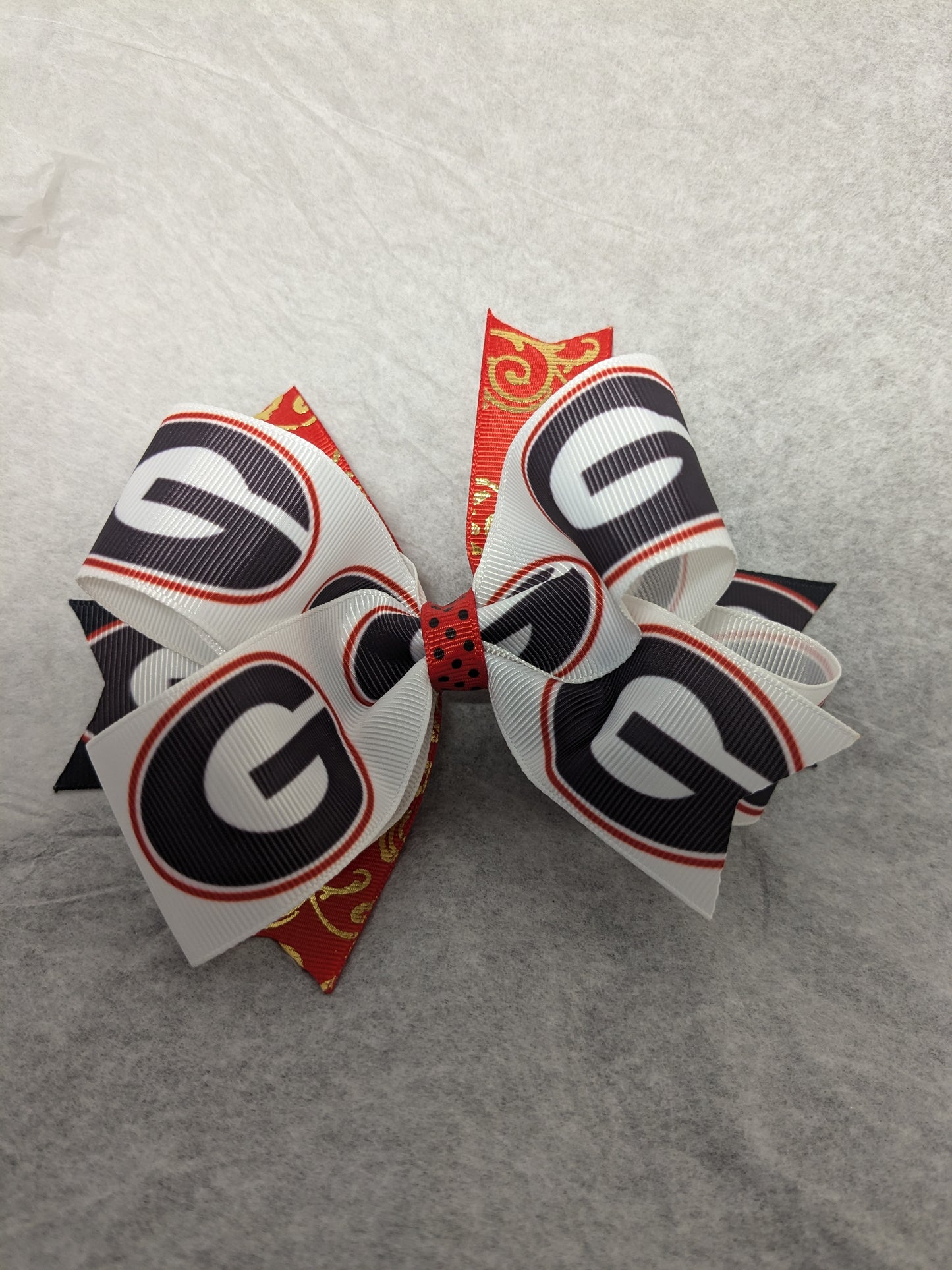 UGA University of Georgia Handmade Hairbow Boutique Bow Ga Girl Bulldogs Ponytail Streamer